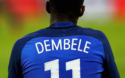 4k, Ousmane Dembele, FFF, football, Dembele, soccer, footballers