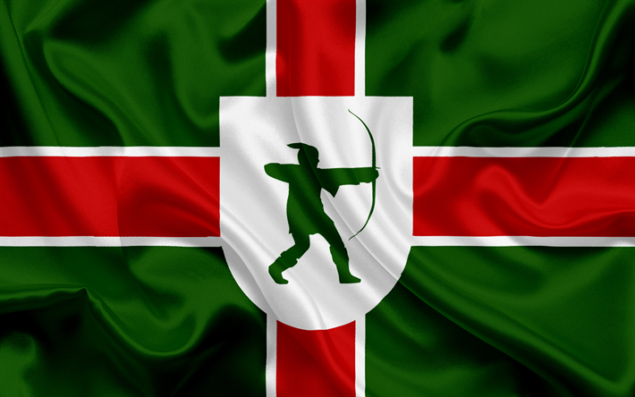 County Nottinghamshire Flag, England, flags of English counties, Flag of Nottinghamshire, British County Flags, silk flag, Nottinghamshire