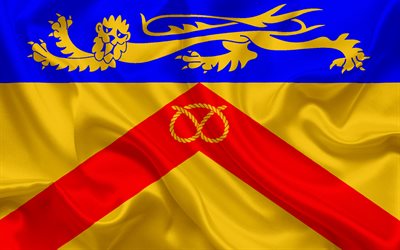 Grevskapet Staffordshire Flagga, England, flaggor av engelska l&#228;n, Flagga av Staffordshire, Brittiska Flaggor L&#228;n, silk flag, Staffordshire