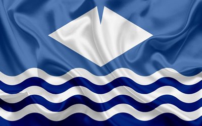 County Isle of Wight Lippu, Englanti, liput englanti maakunnat, Lipun Isle of Wight, Britannian County Liput, silkki lippu, Isle of Wight