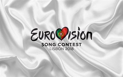 Eurovision Song Contest 2018, Lisbon 2018, logo, flag, Portugal
