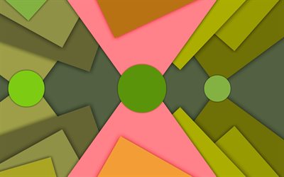 material design, green and pink, android, lollipop, lines, geometric shapes, creative, strips, geometry, colorful background