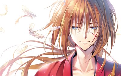 Kenshin Himura, kahramanı, sanat, manga, Rurouni Kenshin