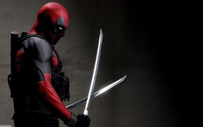 Deadpool, Ryan Reynolds, sabers, edged weapons
