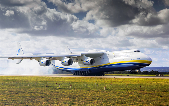 gros avion de transport AN-225, avion ukrainien, l&#39;Ukraine, Antonov Airlines