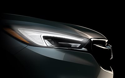 Buick Enclave, 4k, 2018 cars, teaser, close-up, new Enclave, Buick