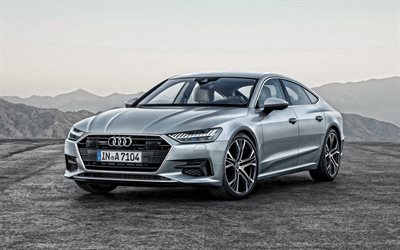 En 2020, l'Audi RS5 Cabriolet, vue de face, à l'extérieur, coupé d'argent, argent nouvelle RS5 Cabriolet, voitures allemandes, Audi