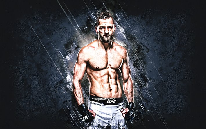 David Zawada, Ultimate Fighting Championship, MMA, German fighter, portrait, UFC, creative stone background, MMA Fighter