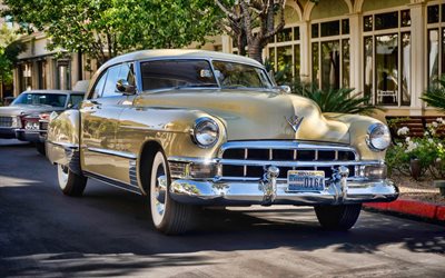 Cadillac Series 62, retro cars, 1949 cars, street, american cars, 1949 Cadillac Series 62, Cadillac