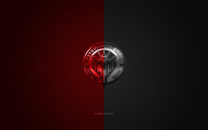 FC Amkar بيرم, الروسي لكرة القدم, الدوري الروسي الممتاز, الأحمر-الأسود شعار, أحمر-أسود الكربون الألياف الخلفية, كرة القدم, بيرم, روسيا, FC Amkar بيرم شعار