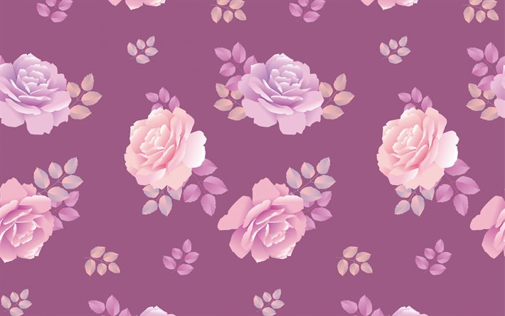 violet texture avec des roses, violet floral, texture, floral r&#233;tro arri&#232;re-plan, des roses r&#233;tro arri&#232;re-plan, les roses de la texture