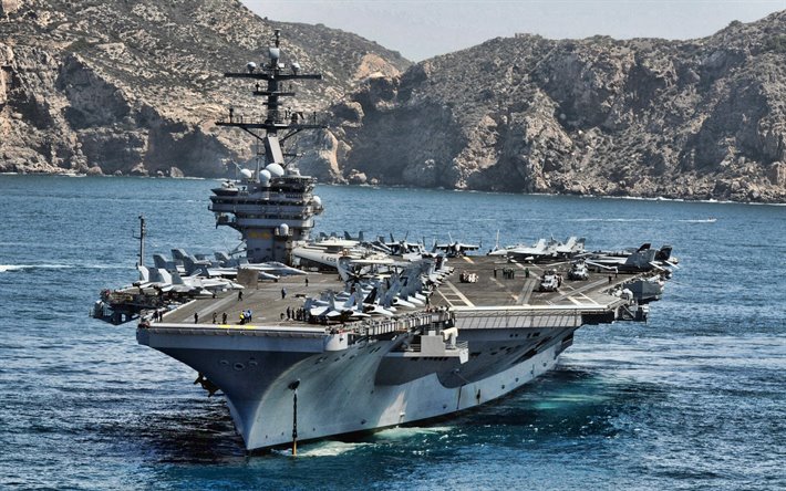 L&#39;USS George HW Bush, le CVN-77, porte-avions, Ike, &#201;tats-unis, de la Marine, de l&#39;arm&#233;e am&#233;ricaine, cuirass&#233; de la Marine am&#233;ricaine, Nimitz-classe, l&#39;USS George HW Bush CVN-77