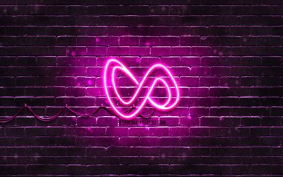 DJ蛇紫色のロゴ, 4k, superstars, フランスのDj, 紫brickwall, DJスネークマ, ウィリアム-エティエンヌ-サミGrigahcine, 音楽星, DJスネークのネオンのロゴ, DJ蛇