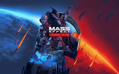 Mass Effect Legendary Edition, 2021, pôster, promo, série Mass Effect, novos jogos, Mass Effect