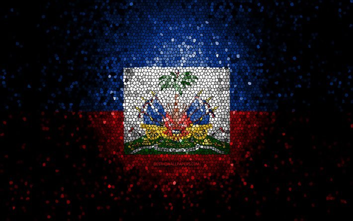 Haitin lippu, mosaiikkitaide, Pohjois-Amerikan maat, kansalliset symbolit, kuvamateriaali, Pohjois-Amerikka, Haiti
