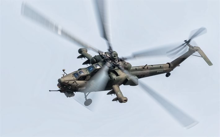 Mi-28N, helicóptero de ataque russo, helicópteros militares, Mi-28, Força Aérea Russa, helicóptero de ataque anti-blindagem