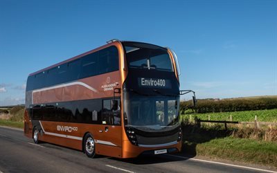 Alexander Dennis Enviro400, road, double-decker buses, 2021 buses, passenger transport, passenger bus, Alexander Dennis