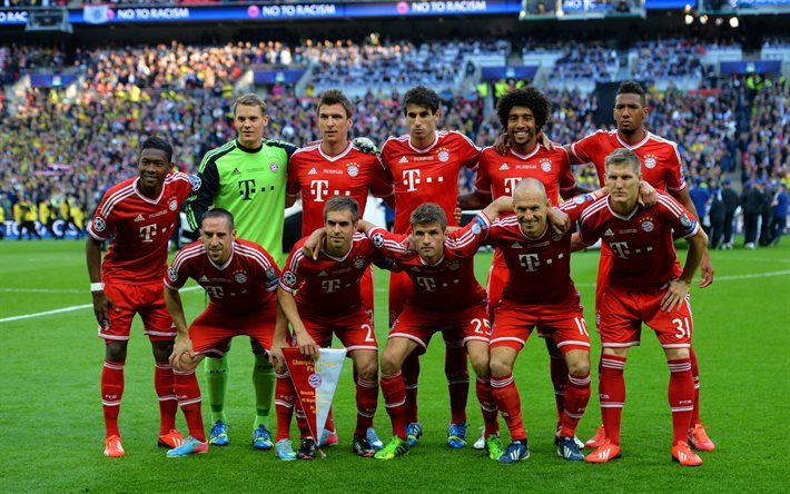 Bayern Munich, Football, Bastian Schweinsteiger, Manuel Neuer, Arjen Robben, Thomas M&#252;ller, Franck Ribery, Dante, Soccer, Jerome Boateng, Mario Mandzukic, Philipp Lahm, Javi Martinez