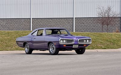 Dodge Coronet, 1970, Super Bee, Plum Crazy Purple, retro cars, American cars
