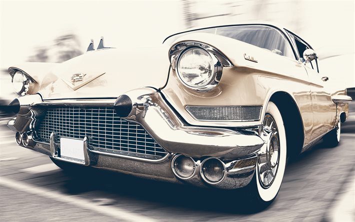 Cadillac Eldorado, 1957, klasik arabalar, eski arabalar, bej Cadillac