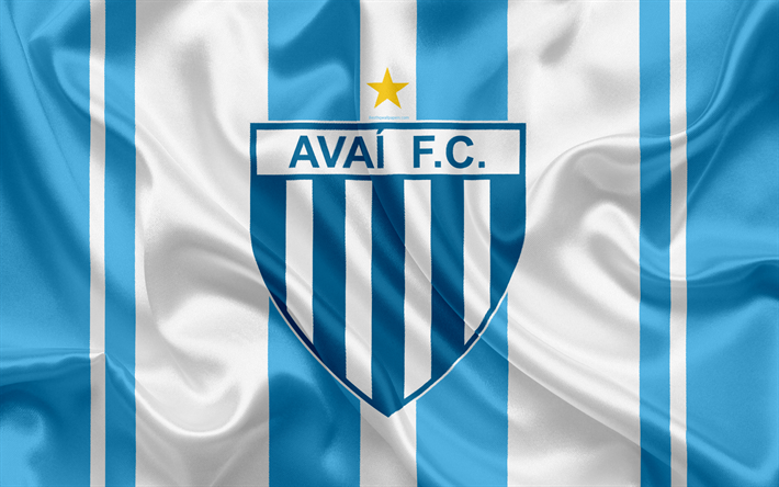 Avai FC, Brazilian football club, emblem, logo, Brazil Serie A, football, Florianopolis, Santa Catarina, Brazil, silk flag