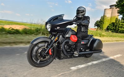Moto Guzzi MGX21, 2017, 4k, musta moottoripy&#246;r&#228;, viile&#228; py&#246;r&#228;, uudet moottoripy&#246;r&#228;t, Moto Guzzi