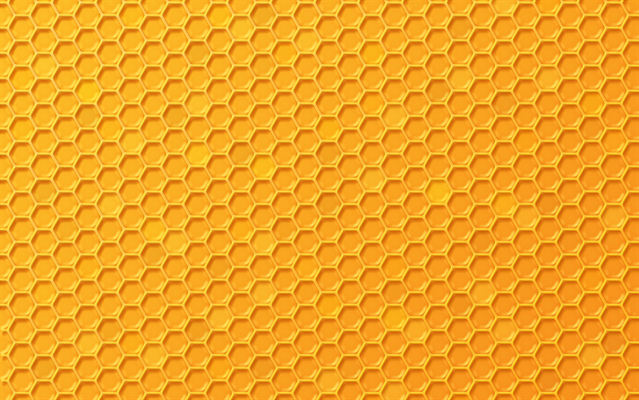 honeycomb-textur, honig, waben, 4k, android