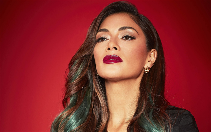 Nicole Scherzinger, American singer, make-up, portrait, beautiful woman