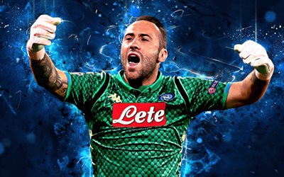 David Ospina, Colombian footballers, Napoli FC, goalkeeper, soccer, Serie A, Ospina, football, neon lights
