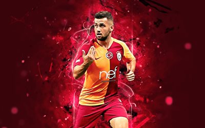 Omer Bayram, Turkish footballers, Galatasaray FC, soccer, Turkish Super Lig, Bayram, footaball, neon lights