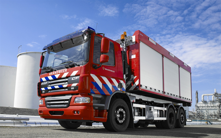DAF CF, 6x2, paloauto, erityist&#228; kuorma-auto, pelastajat, Saksan rescue service, DAF
