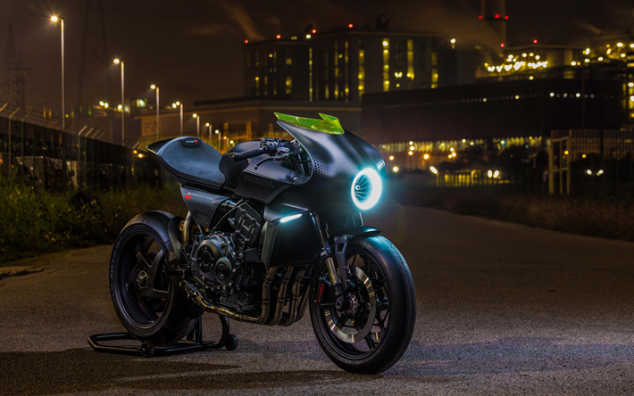 Honda CB4 Interceptor, 4k, 2018 motos, Sal&#227;o eicma, sbk, Honda