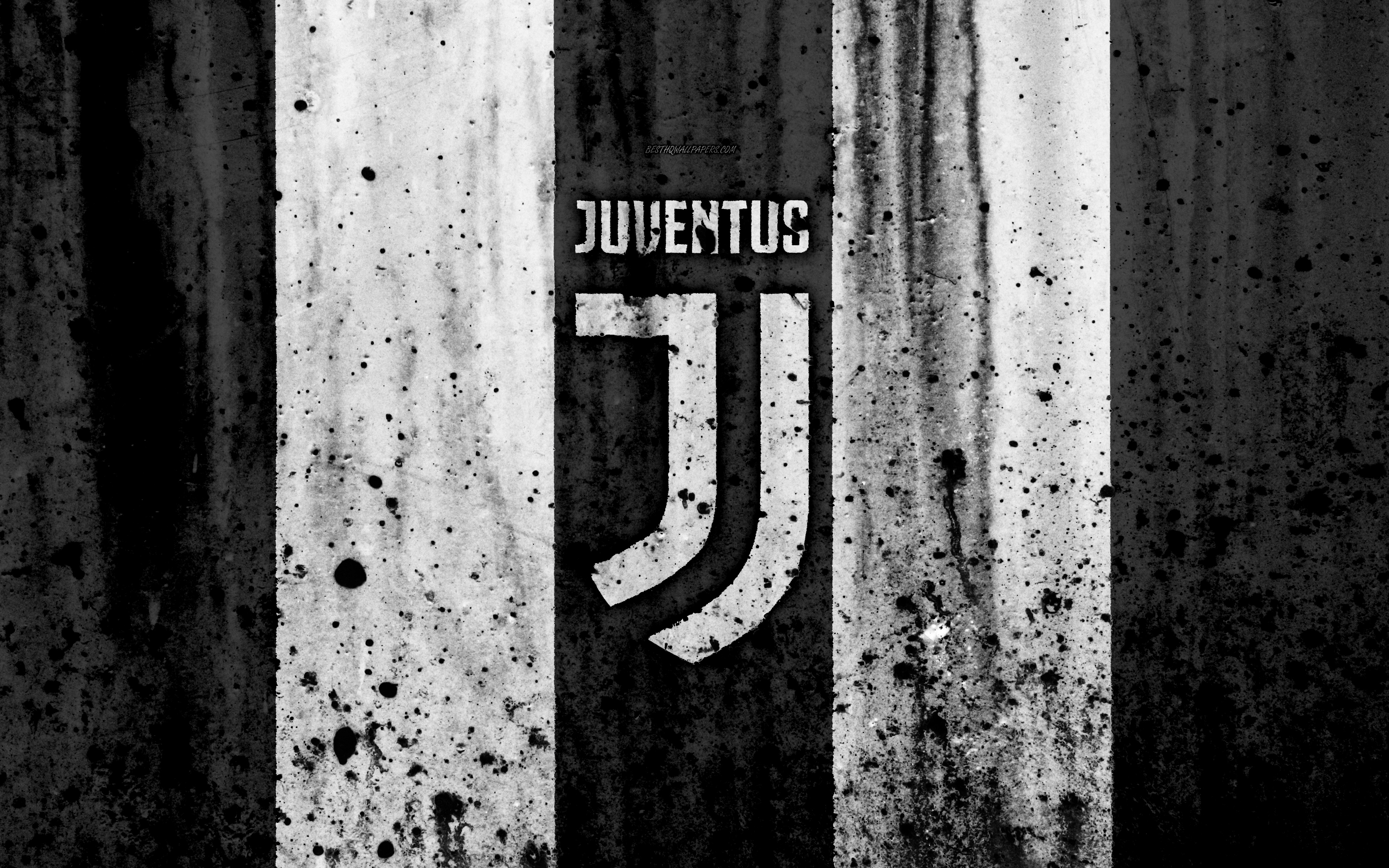 Download wallpapers  FC Juventus  4k logo Serie A Juve  