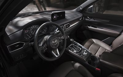 Mazda CX-5, 2021, interior, vista interior, panel frontal, interior CX-5, coches japoneses, Mazda