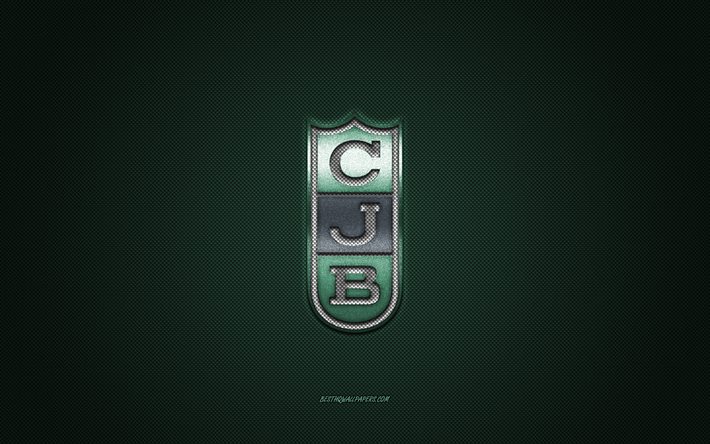 Club Joventut Badalona, club espagnol de basket-ball, logo vert, fond vert en fibre de carbone, Liga ACB, basket-ball, Badalona, Espagne, logo Club Joventut Badalona