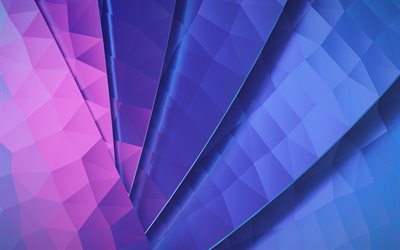 pink blue abstract background, 4k, pink blue polygon background, pink blue abstraction, pink blue lines background, creative pink blue background