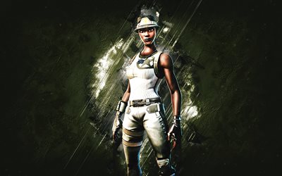 Fortnite Recon Expert Skin, Fortnite, main characters, green stone background, Recon Expert, Fortnite skins, Recon Expert Skin, Recon Expert Fortnite, Fortnite characters