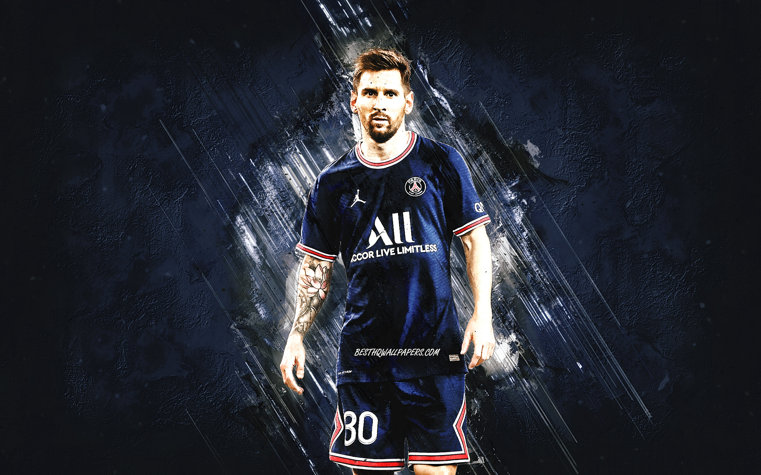 Màn hình nền Lionel Messi PSG đầy màu sắc sẽ khiến bạn thích thú. Xem hình ảnh liên quan để tải xuống những hình nền HD về chân dung của Messi trong chiếc áo PSG mới.