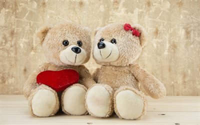 los osos de peluche, osos, romance, lindo juguetes