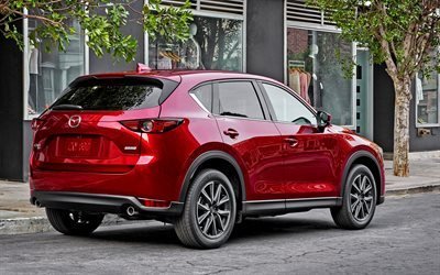 crossover, Mazda CX-5, 2017, red CX-5