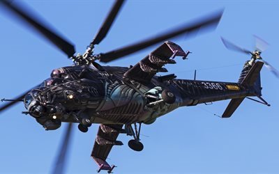 Mi-24, strid helikopter, Rysk helikopter, Mil Mi-24