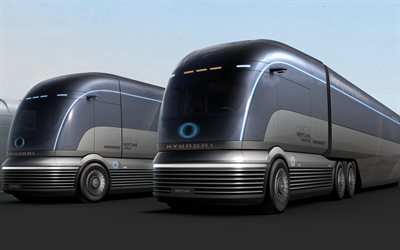 هيونداي HDC-6 نبتون مفهوم, شاحنة, 2019 الشاحنات, نقل البضائع, 2019 هيونداي HDC-6 نبتون, الشاحنات الكهربائية, هيونداي, الشاحنات