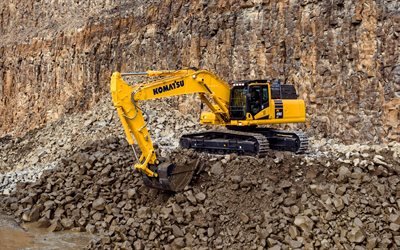Komatsu PC490LC-11, 4k, Crawler Excavator, construction vehicles, 2019 excavators, special equipment, excavators, Komatsu