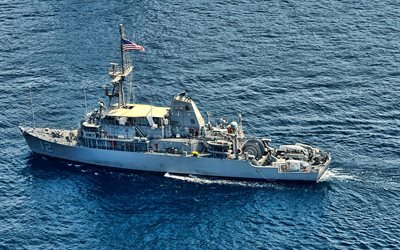 USSは熱心に, MCM-12, 雷対策船, アメリカ海軍, 米国陸軍, 戦艦, 米海軍, Avengerクラス, USS熱MCM-12