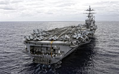 USSハリー-トゥルーマンS, 輩出-75, アメリカ原子力キャリア, クニミッツ, 米海軍, ダネルダグラス-FA-18ホーネット, アメリカ軍艦, 米国