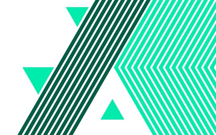 Las l&#237;neas verdes de fondo, verde abstracci&#243;n, retro fondo verde, el fondo creativo con l&#237;neas, verde antecedentes