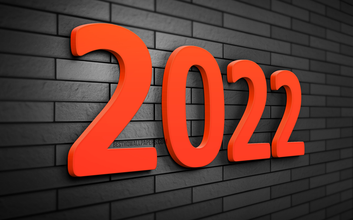 2022 رقم ثلاثي الأبعاد برتقالي, 4 ك, الطوب الرمادي, 2022 مفاهيم الأعمال, 2022 العام الجديد, كل عام و انتم بخير, إبْداعِيّ ; مُبْتَدِع ; مُبْتَكِر ; مُبْدِع, 2022 على خلفية رمادية, 2022 مفاهيم, 2022 أرقام سنة