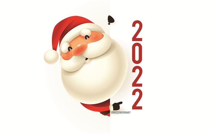 كل عام و انتم بخير, 4 ك, سانْتا كلُوز ; بابا نُوِيل, خلفية بيضاء, 2022 سانتا كلوز الخلفية, عام 2022 الجديد, 2022 مفاهيم, 2022, بِطَاقَةُ مُعَايَدَةٍ أو تَهْنِئَة