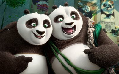 Kung Fu Panda 3, Po, Li, caharacters, 3d-animaatio