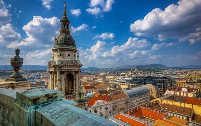 St Stephens Basilica, Budapest, Hungary, cityscape, old city, summer, travels